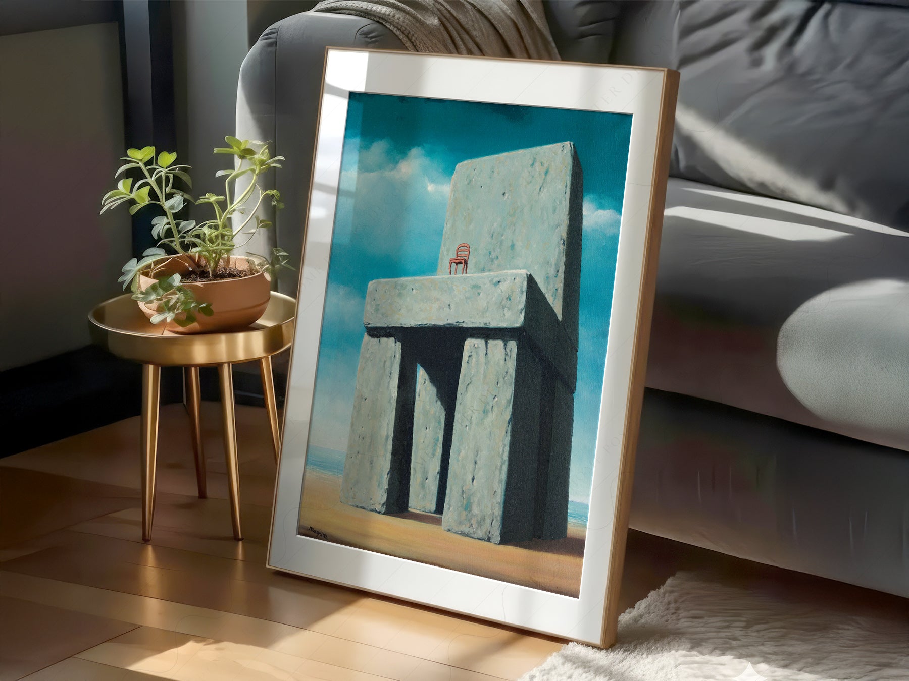 René Magritte The Legend of the Centuries Print – Surrealist Wall Art