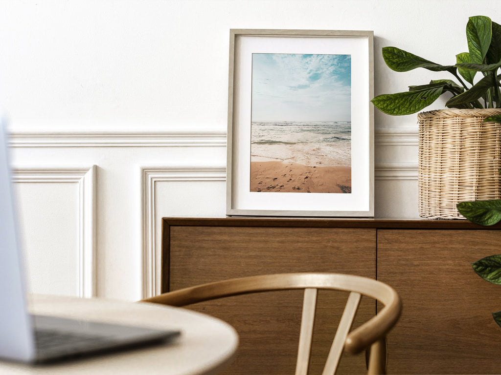 Coastal Serenity Beach Photography Print – Ocean Wall Art Poster