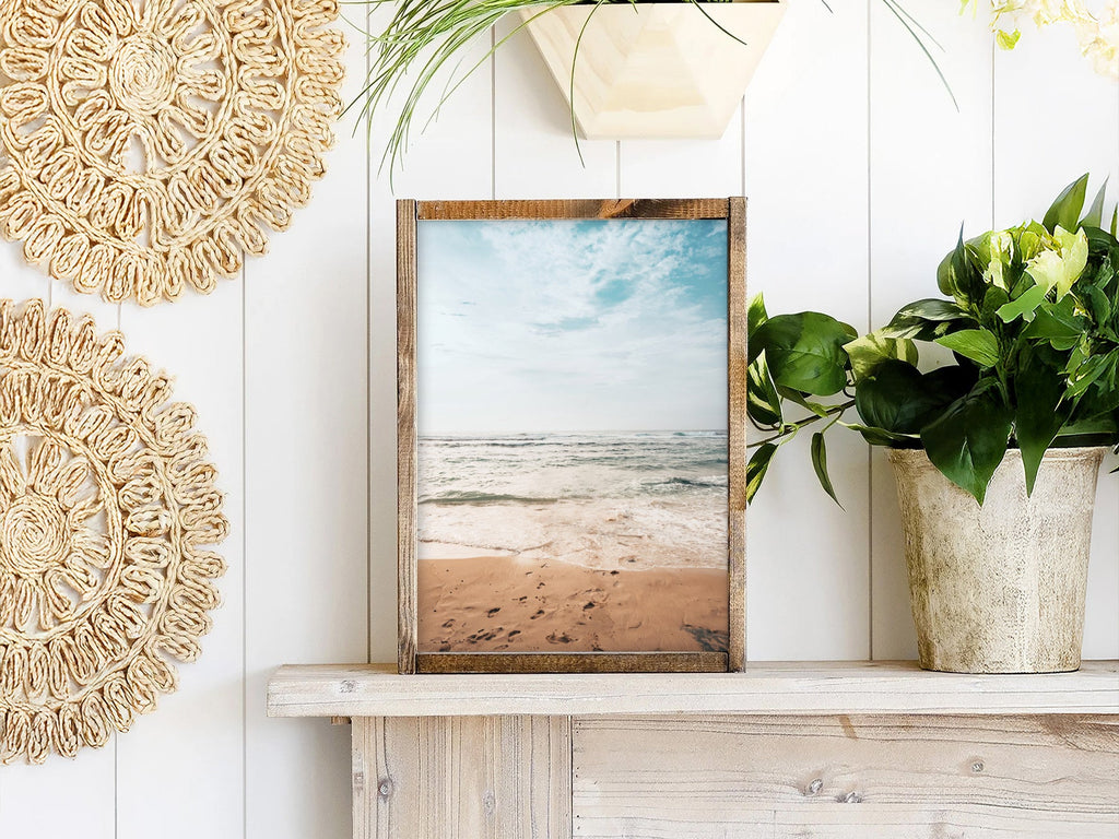 Coastal Serenity Beach Photography Print – Ocean Wall Art Poster