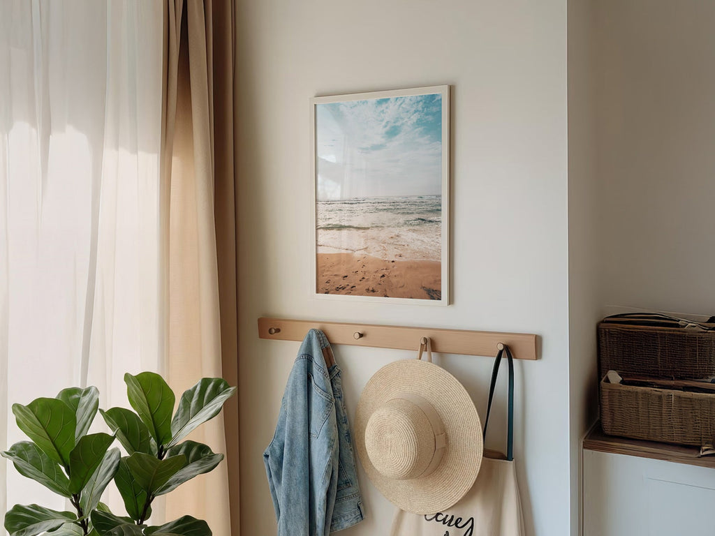Coastal Serenity Beach Photography Print – Ocean Wall Art Poster