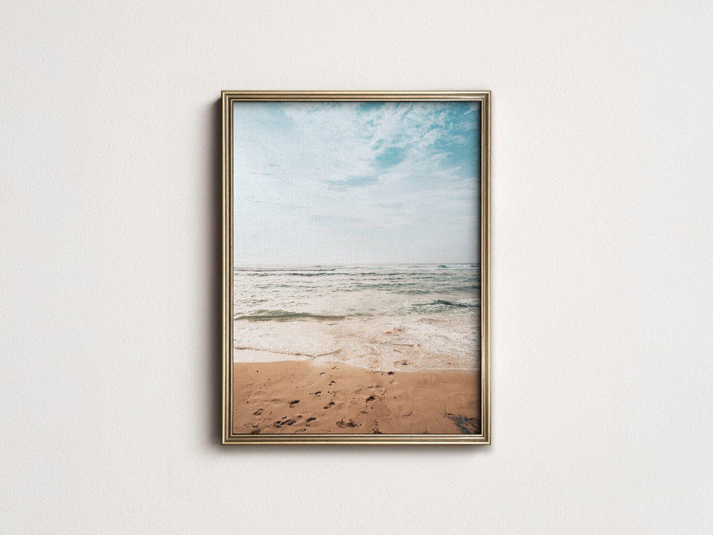 Coastal Serenity Beach Photography Print – Ocean Wall Art Poster