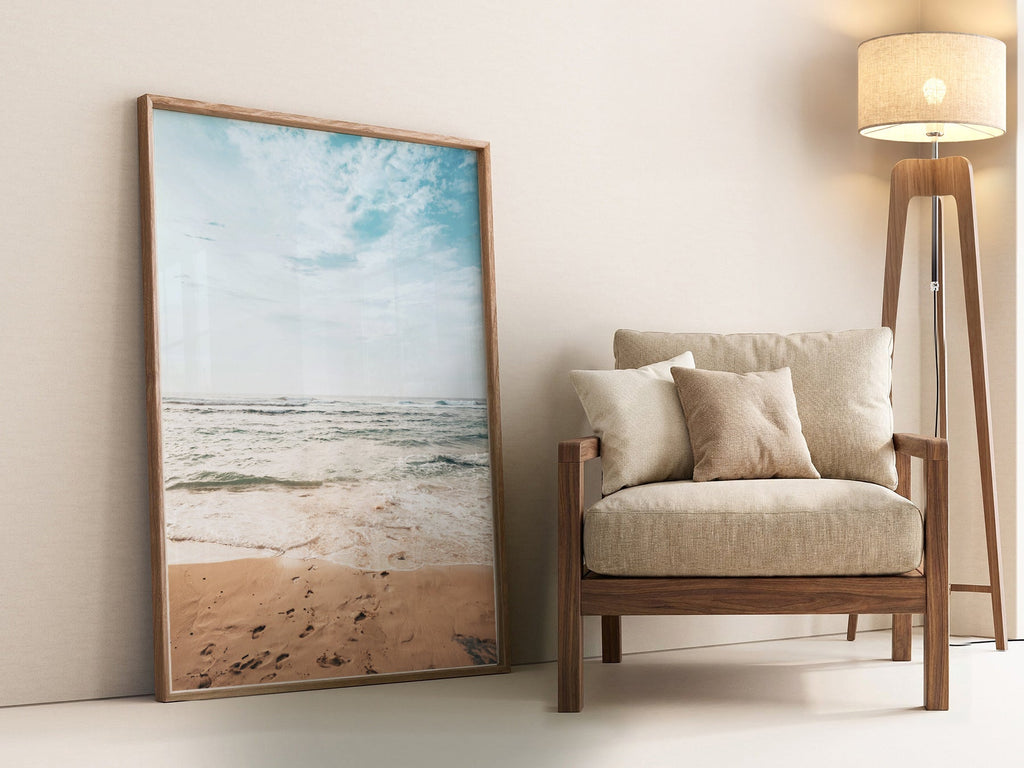 Coastal Serenity Beach Photography Print – Ocean Wall Art Poster