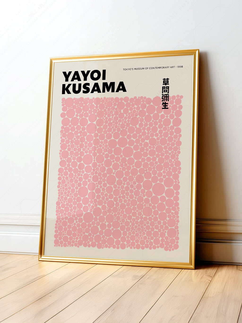 Yayoi Kusama Pink Dots Art Print – Contemporary Japanese Wall Poster
