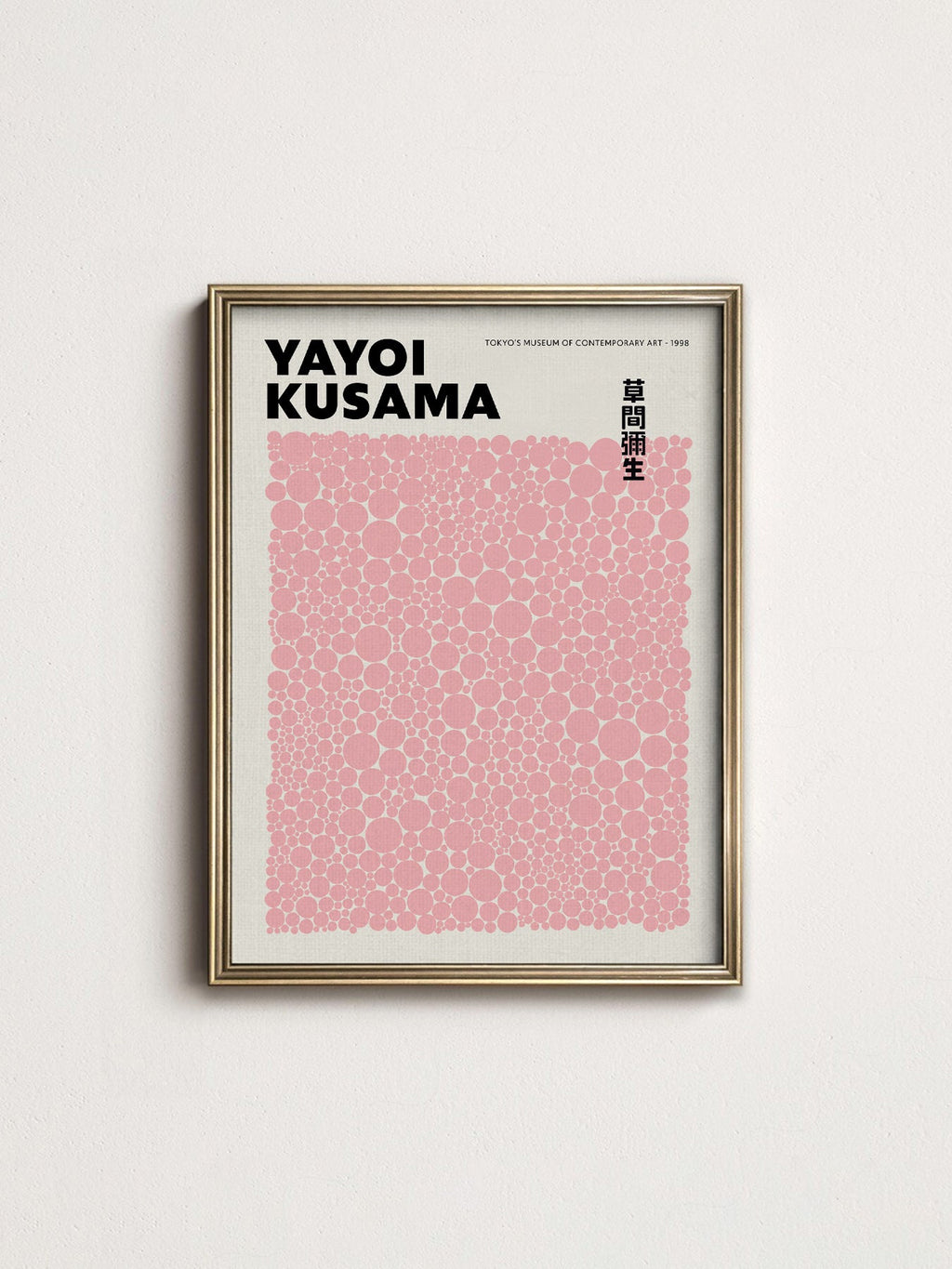 Yayoi Kusama Pink Dots Art Print – Contemporary Japanese Wall Poster