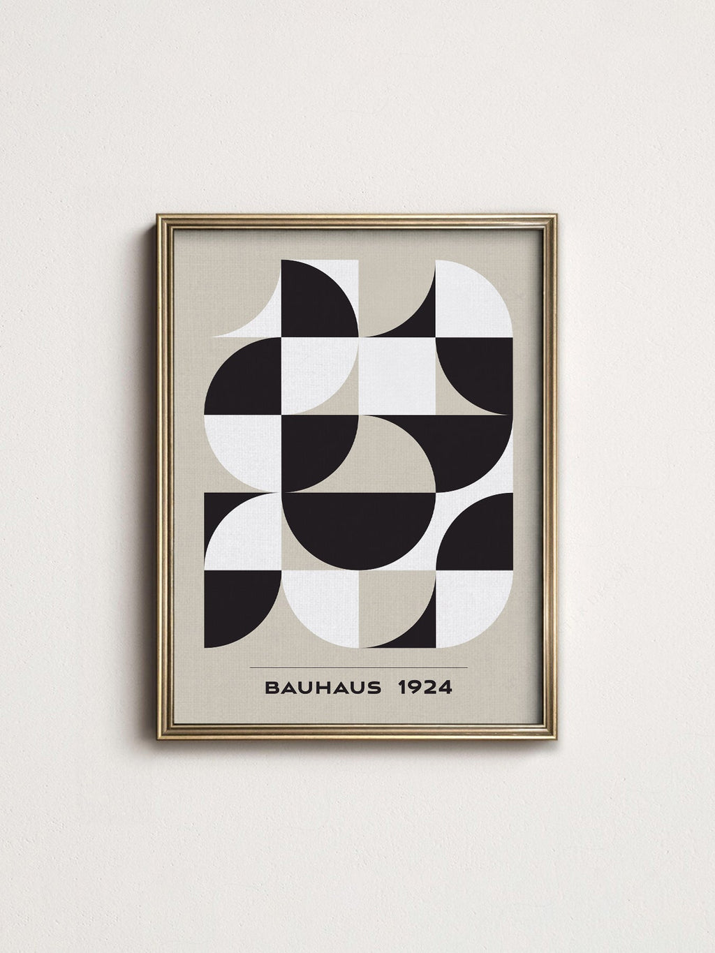 Bauhaus 1924 Geometric Art Print – Mid-Century Modern Wall Decor