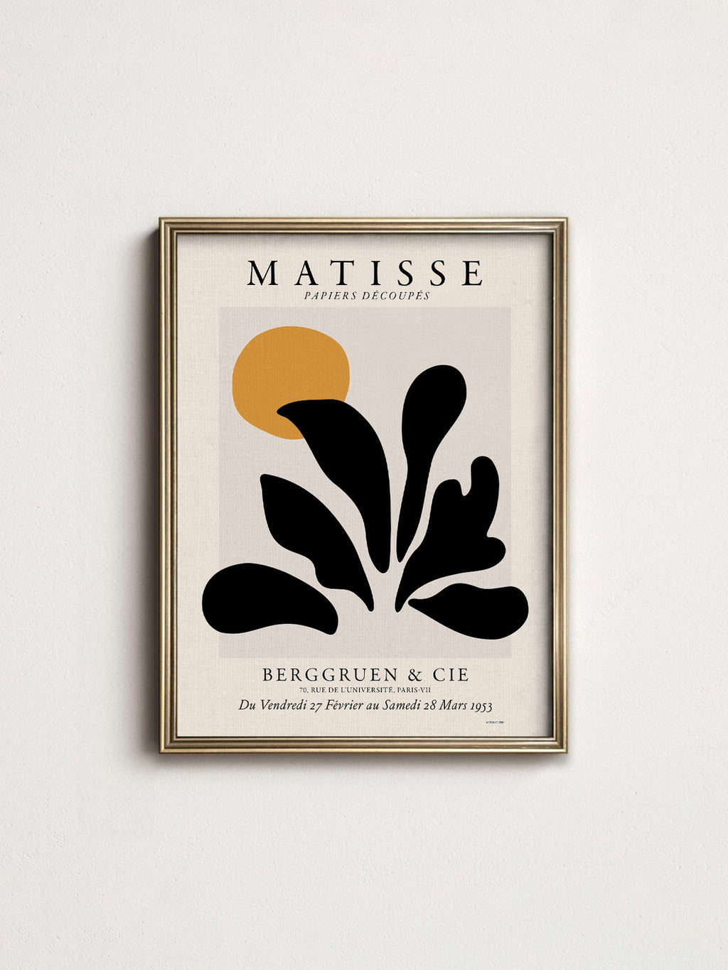 Henri Matisse Papiers Découpés Exhibition Poster – Modern Wall Art Print