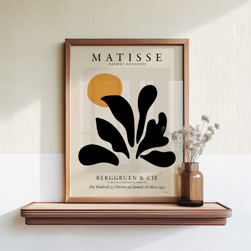 Henri Matisse Papiers Découpés Exhibition Poster – Modern Wall Art Print