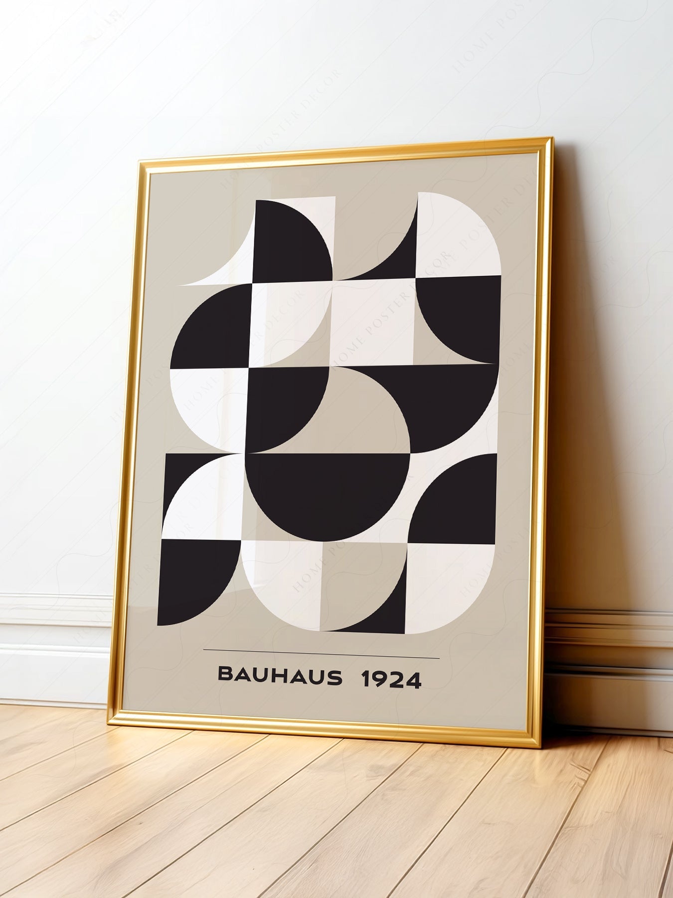 Bauhaus 1924 Geometric Art Print – Mid-Century Modern Wall Decor
