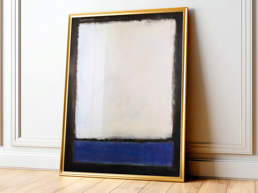Mark Rothko Untitled Blue and White Art Print – Abstract Expressionism