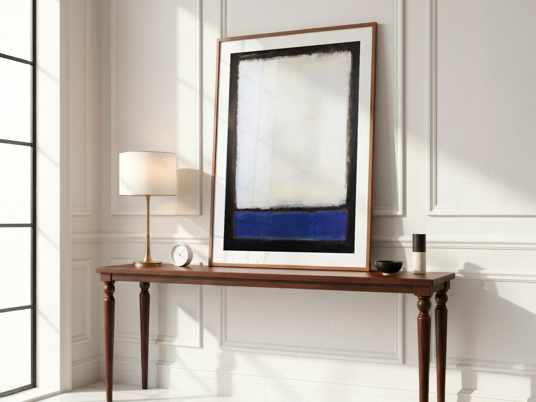 Mark Rothko Untitled Blue and White Art Print – Abstract Expressionism