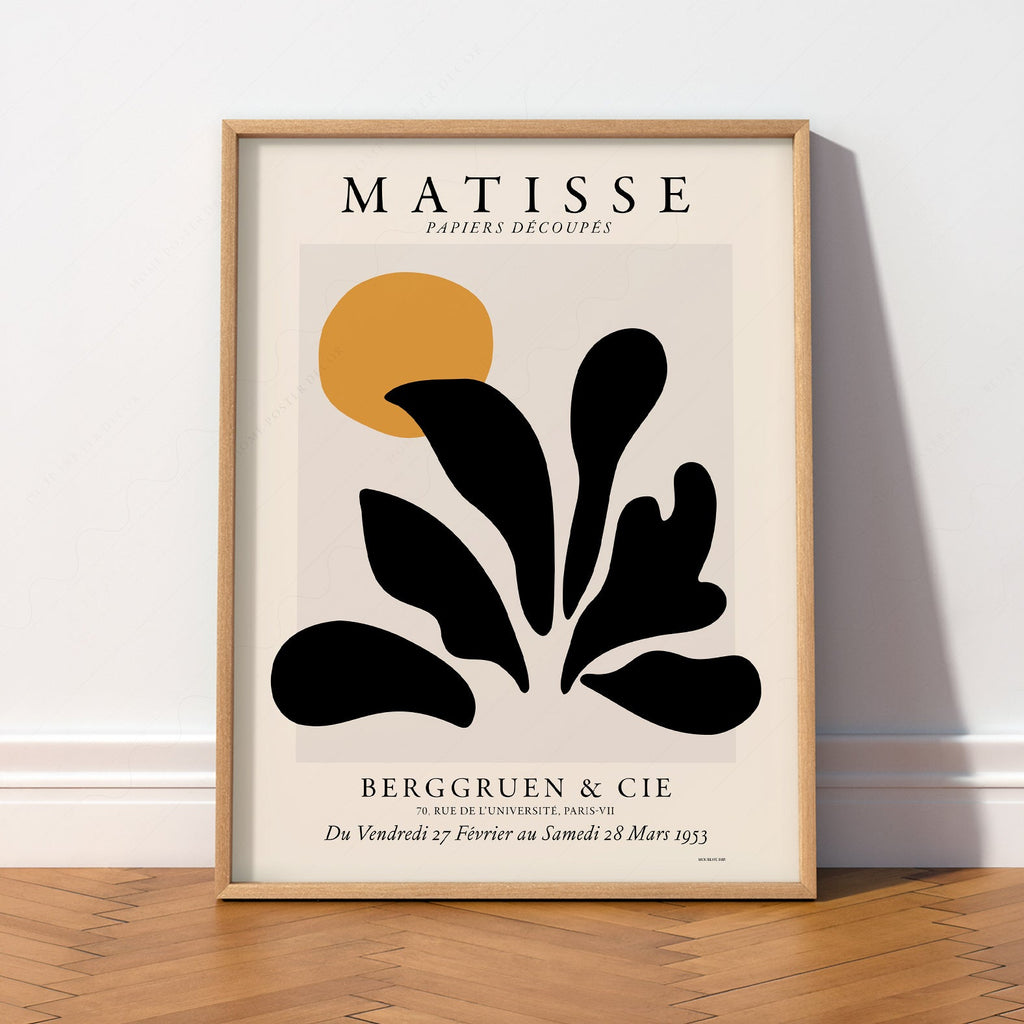Henri Matisse Papiers Découpés Exhibition Poster – Modern Wall Art Print