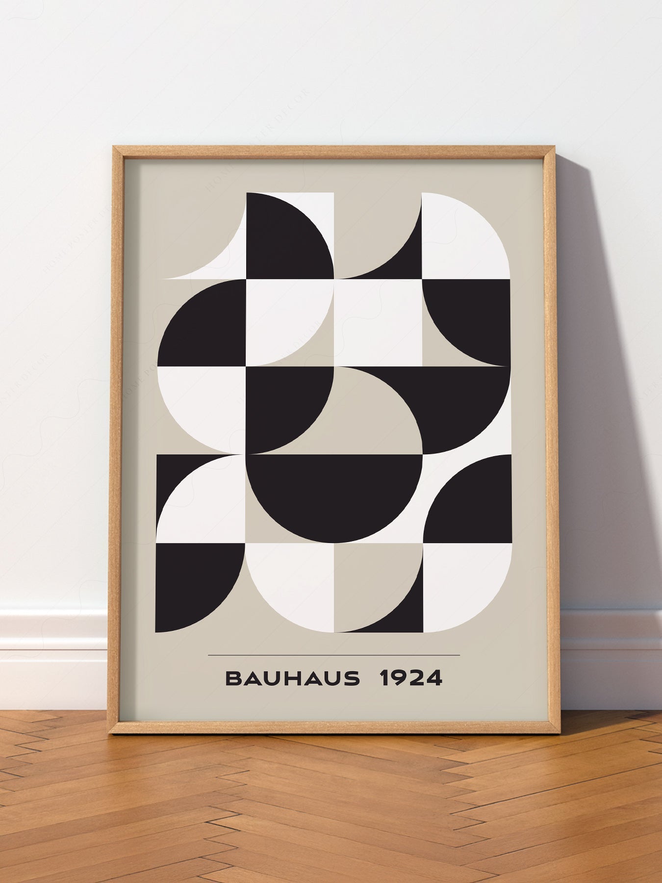 Bauhaus 1924 Geometric Art Print – Mid-Century Modern Wall Decor