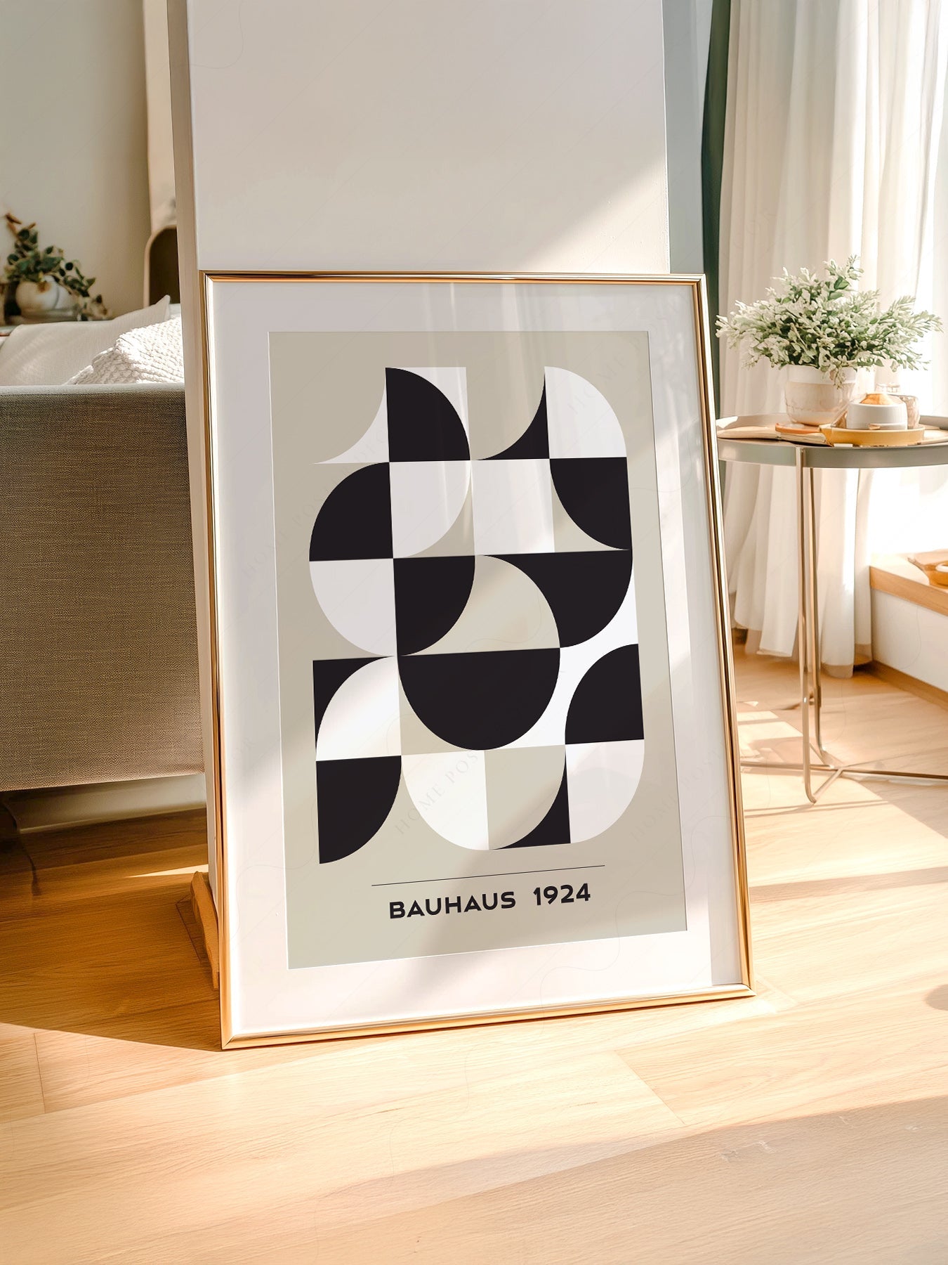 Bauhaus 1924 Geometric Art Print – Mid-Century Modern Wall Decor