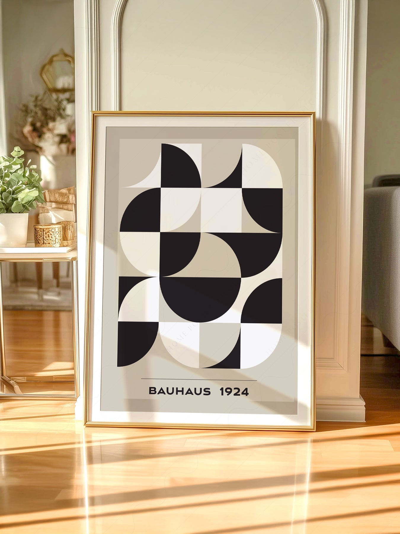 Bauhaus 1924 Geometric Art Print – Mid-Century Modern Wall Decor