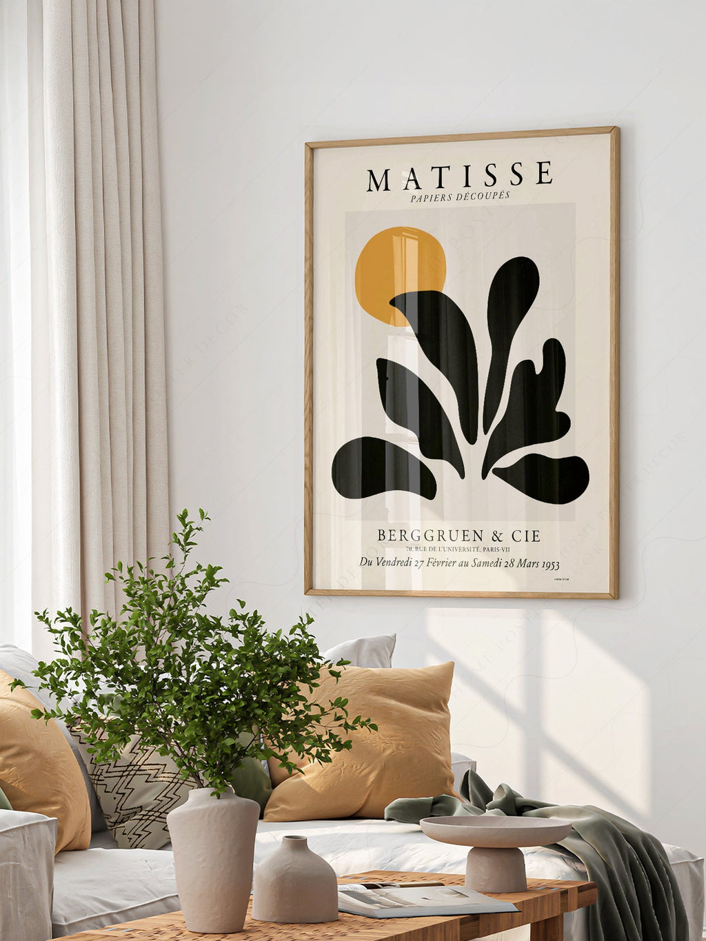 Henri Matisse Papiers Découpés Exhibition Poster – Modern Wall Art Print