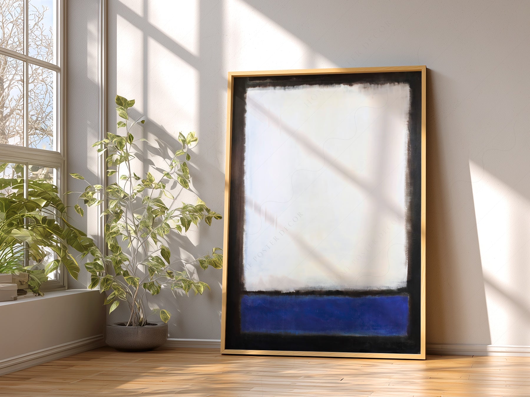 Mark Rothko Untitled Blue and White Art Print – Abstract Expressionism