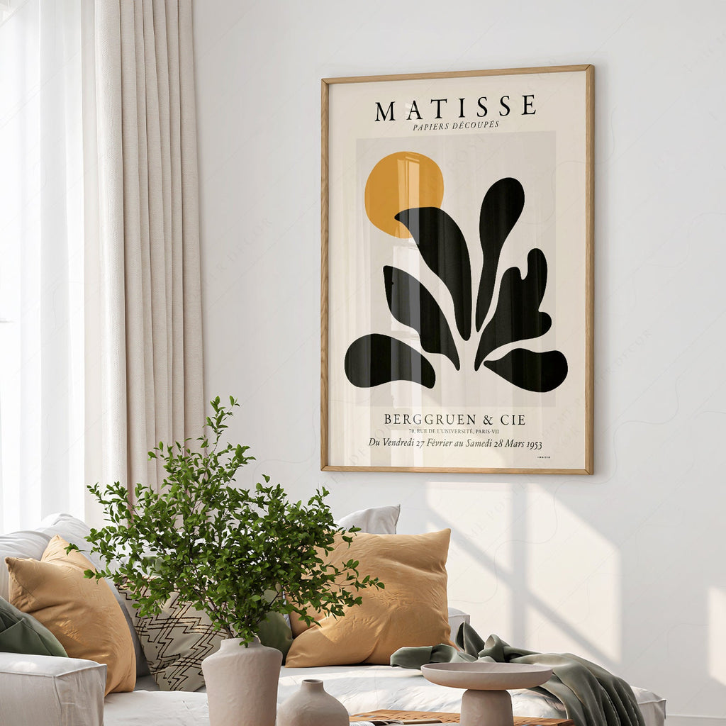 Henri Matisse Papiers Découpés Exhibition Poster – Modern Wall Art Print