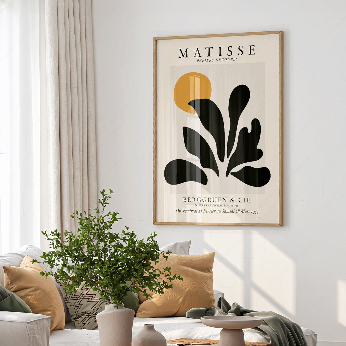 Henri Matisse Papiers Découpés Exhibition Poster – Modern Wall Art Print