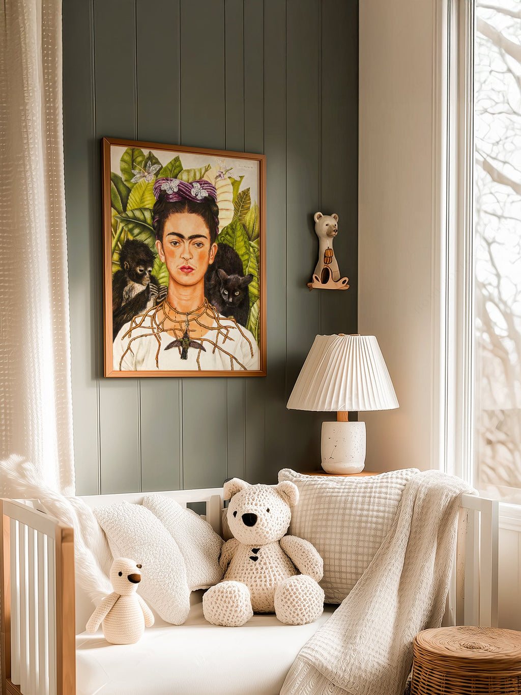 Frida Kahlo Self-Portrait with Thorn Necklace Print – Iconic Wall Art