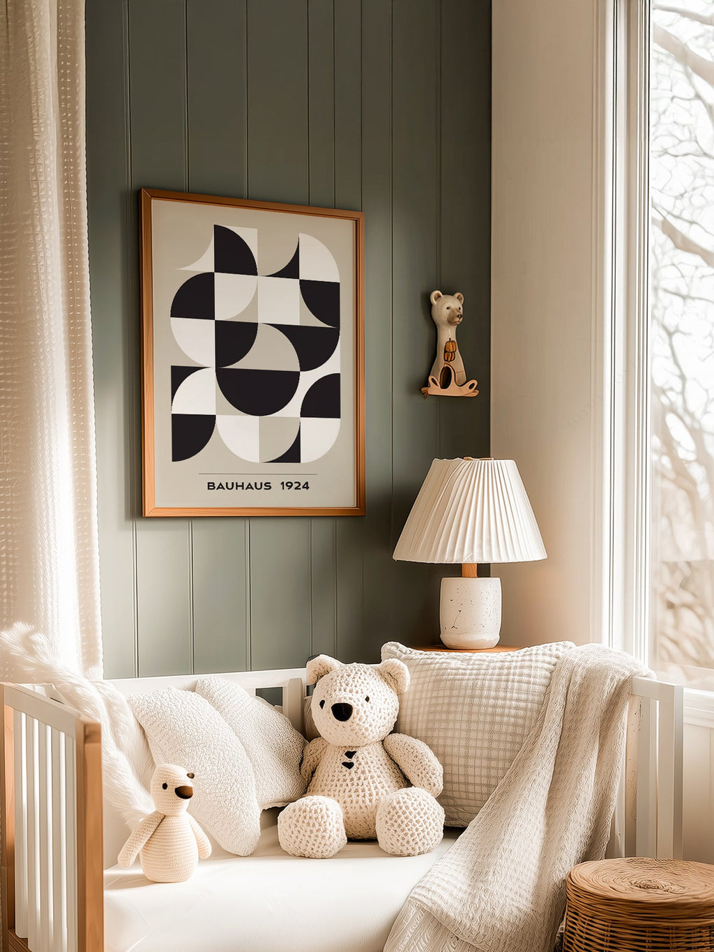Bauhaus 1924 Geometric Art Print – Mid-Century Modern Wall Decor