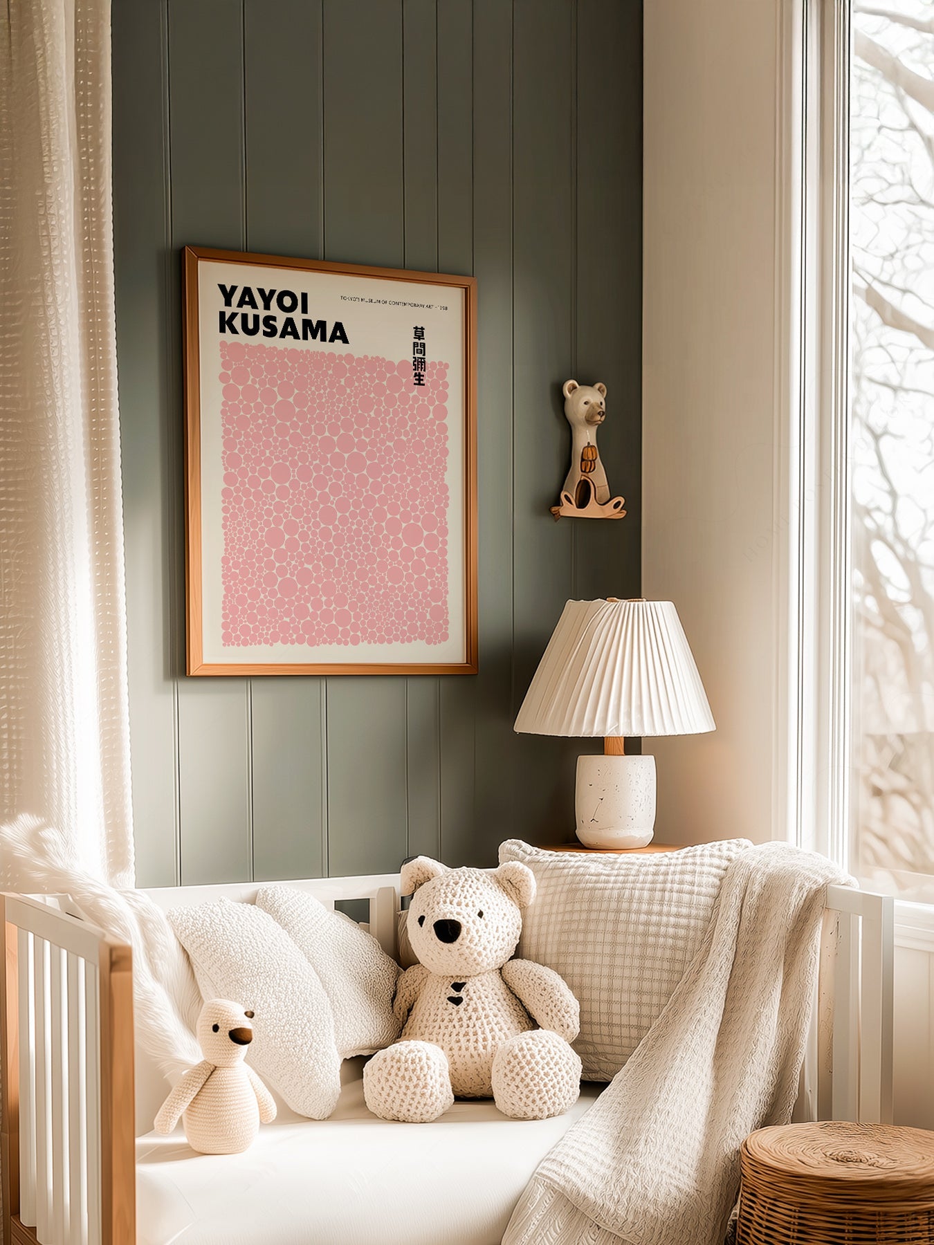 Yayoi Kusama Pink Dots Art Print – Contemporary Japanese Wall Poster