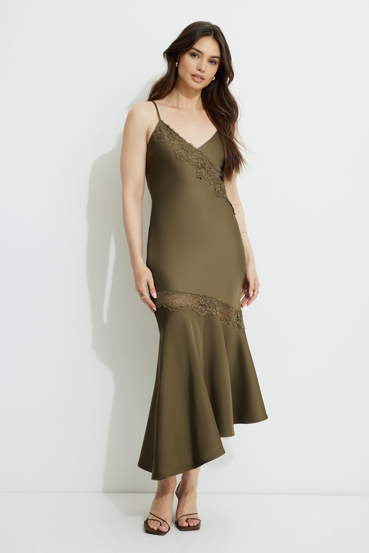 Robe longue asymétrique