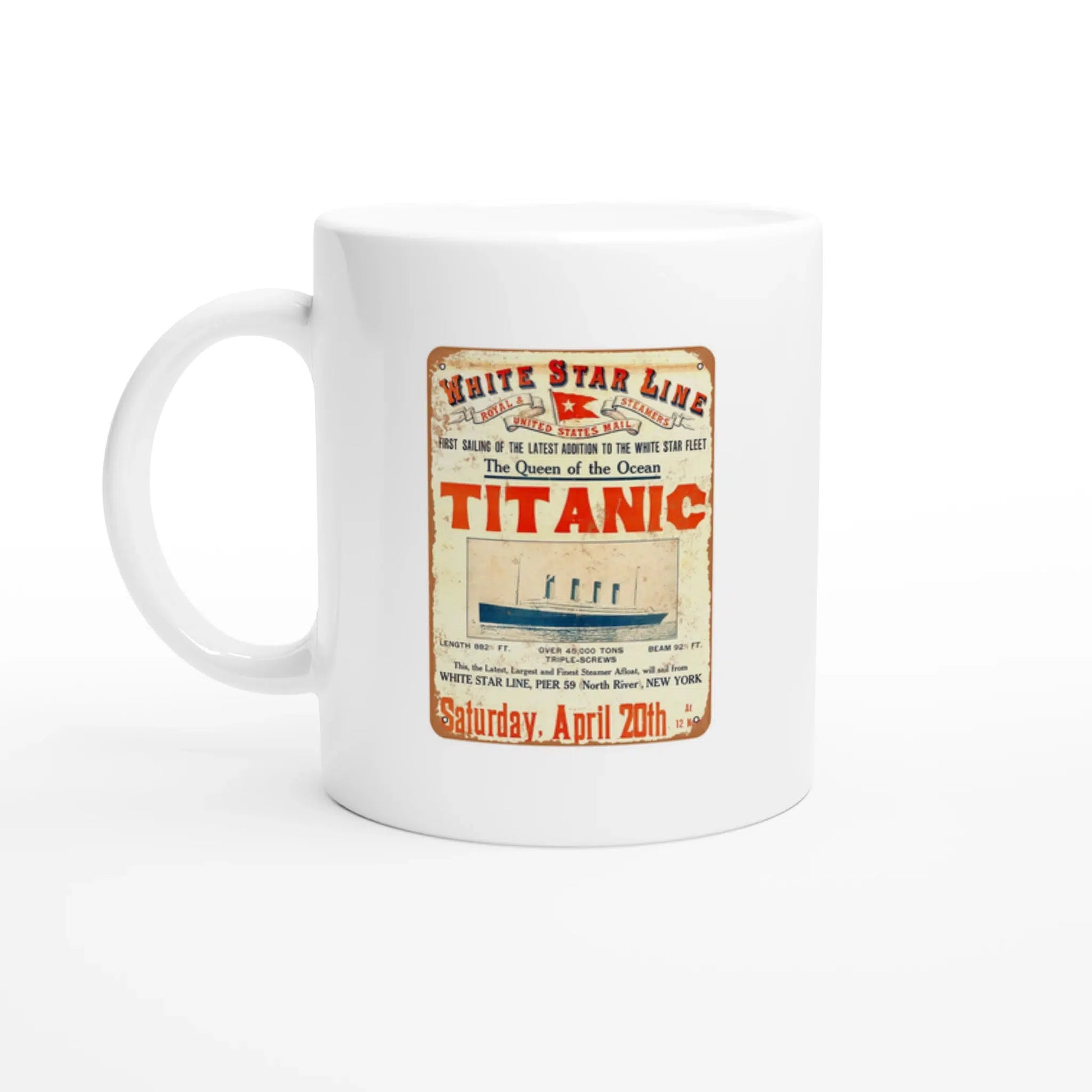 Tasse avec affiche du Titanic