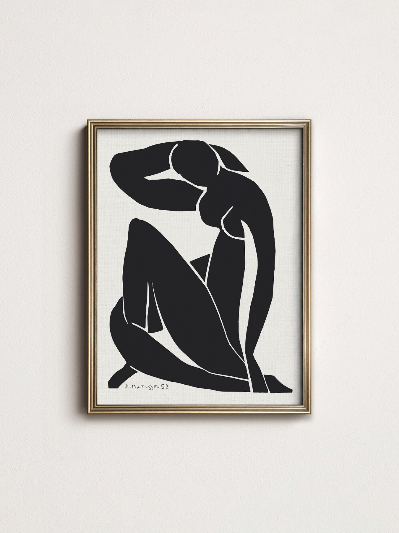 Henri Matisse Blue Nude Inspired Art Print – Minimalist Wall Decor