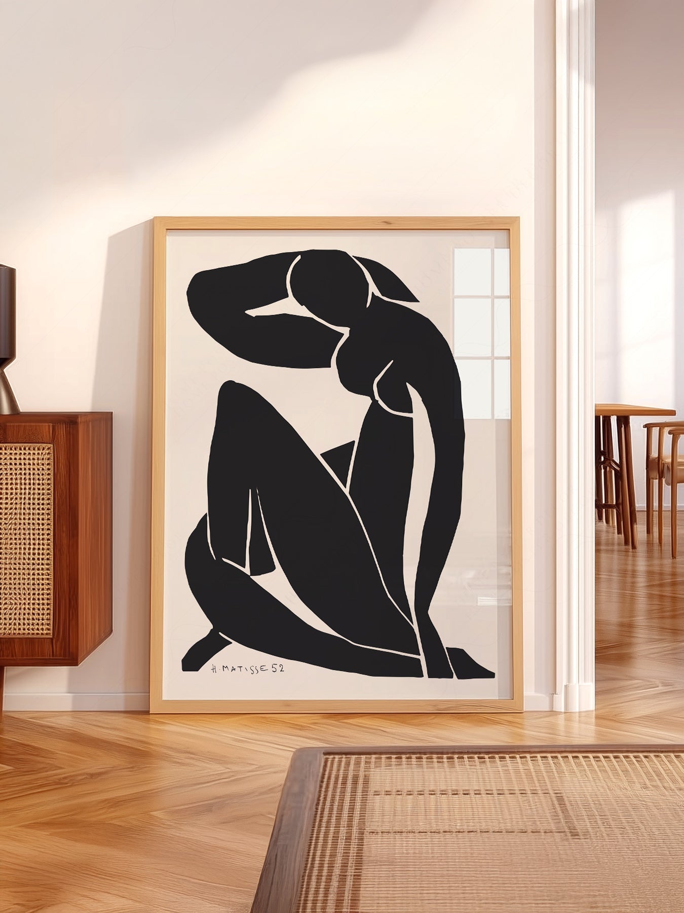 Henri Matisse Blue Nude Inspired Art Print – Minimalist Wall Decor