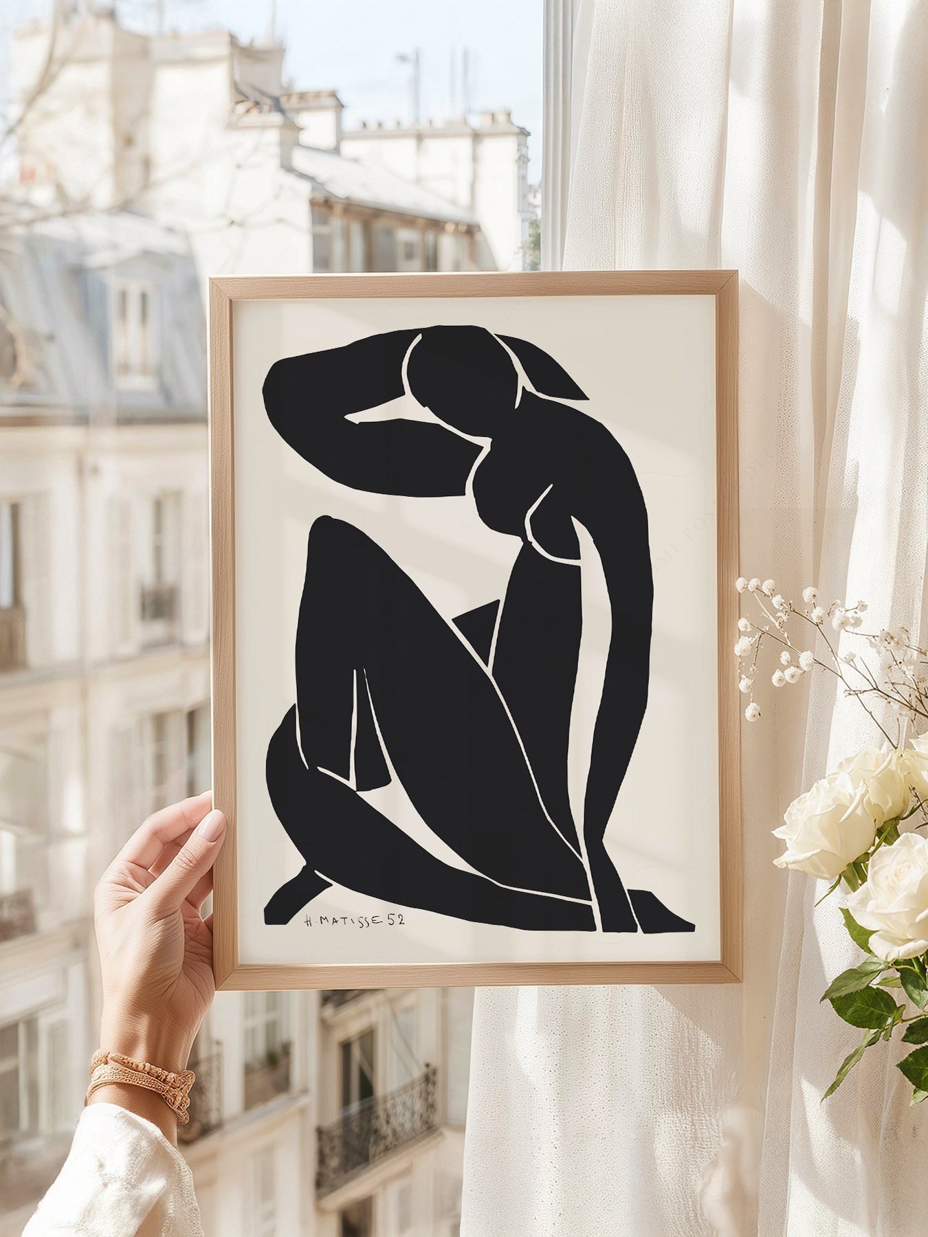 Henri Matisse Blue Nude Inspired Art Print – Minimalist Wall Decor