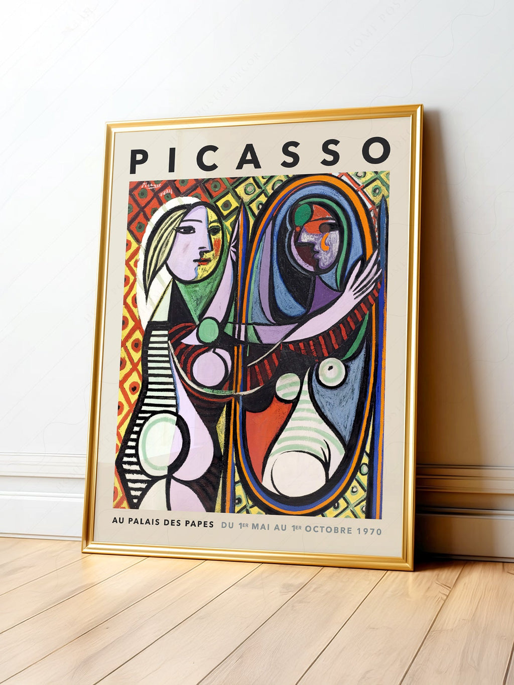 Pablo Picasso Girl Before a Mirror Art Print – Cubist Wall Art Poster