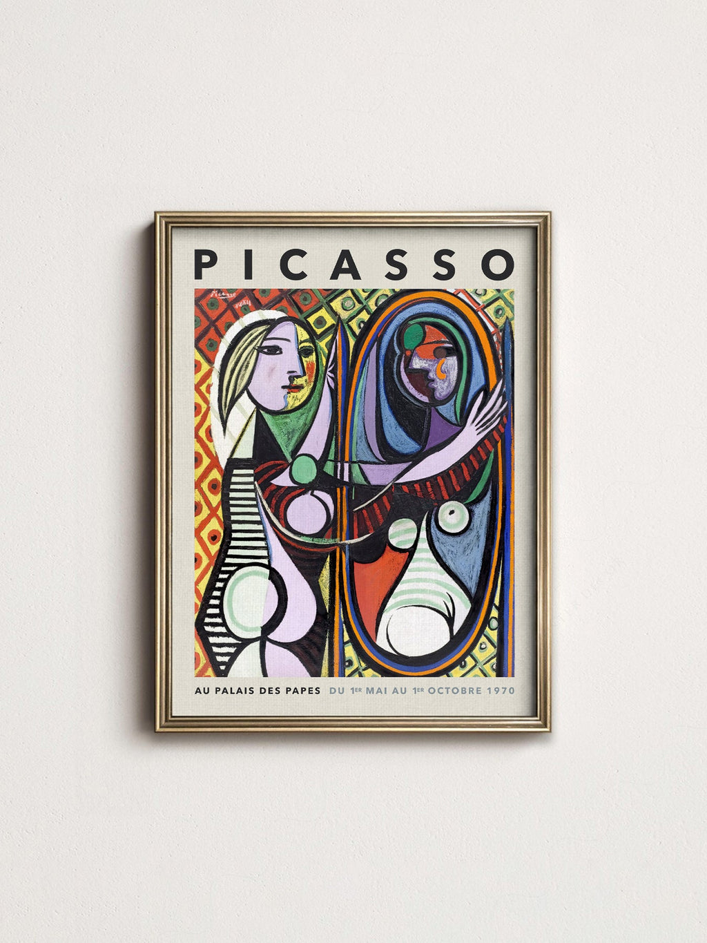 Pablo Picasso Girl Before a Mirror Art Print – Cubist Wall Art Poster
