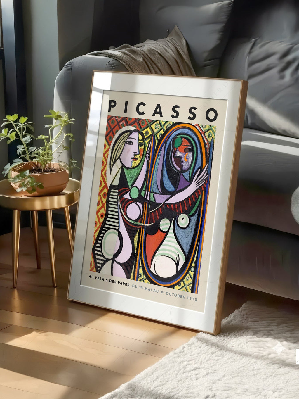 Pablo Picasso Girl Before a Mirror Art Print – Cubist Wall Art Poster