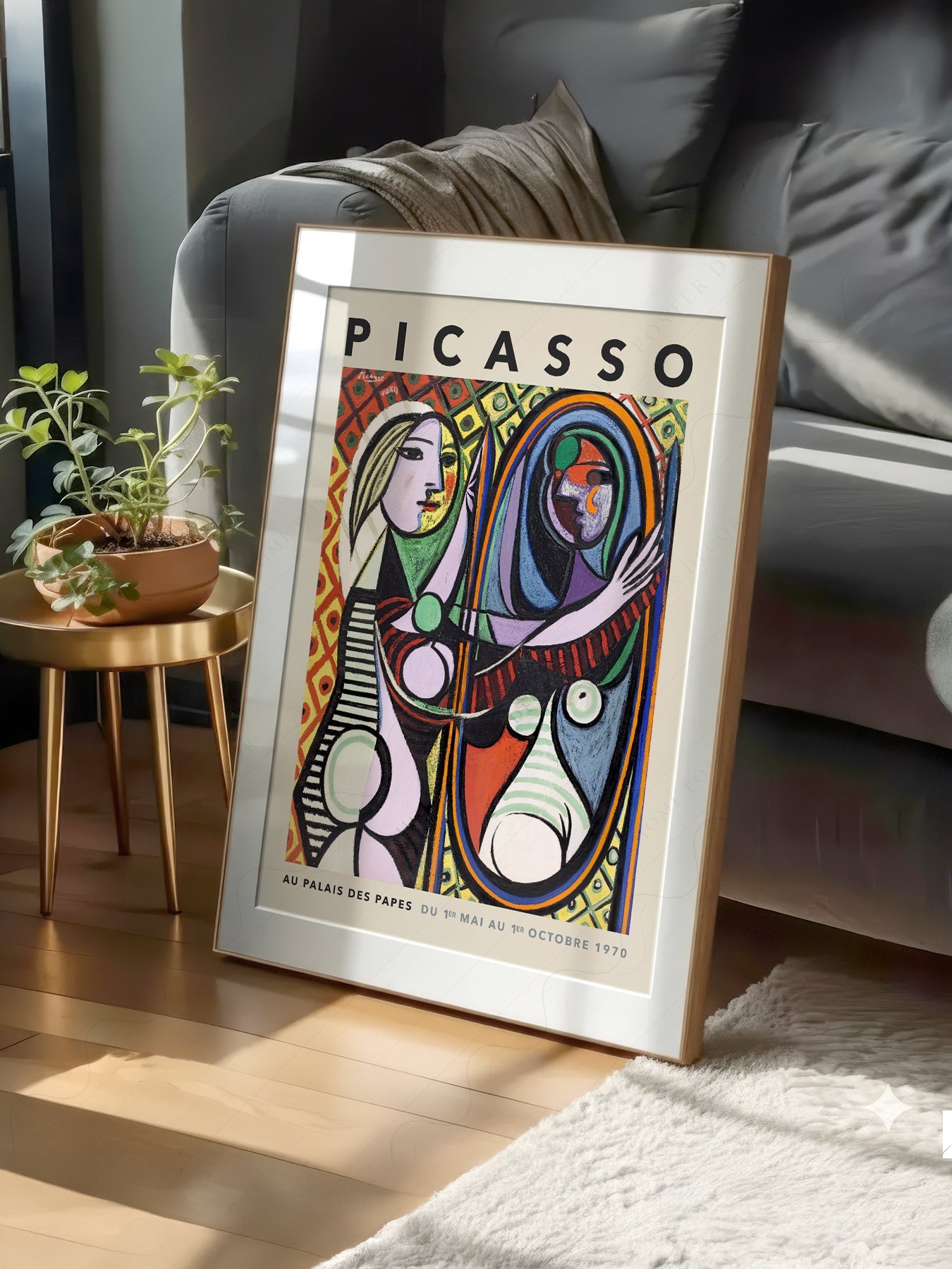 Pablo Picasso Girl Before a Mirror Art Print – Cubist Wall Art Poster