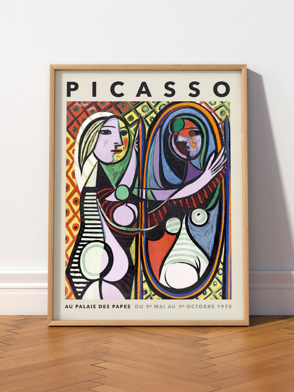 Pablo Picasso Girl Before a Mirror Art Print – Cubist Wall Art Poster