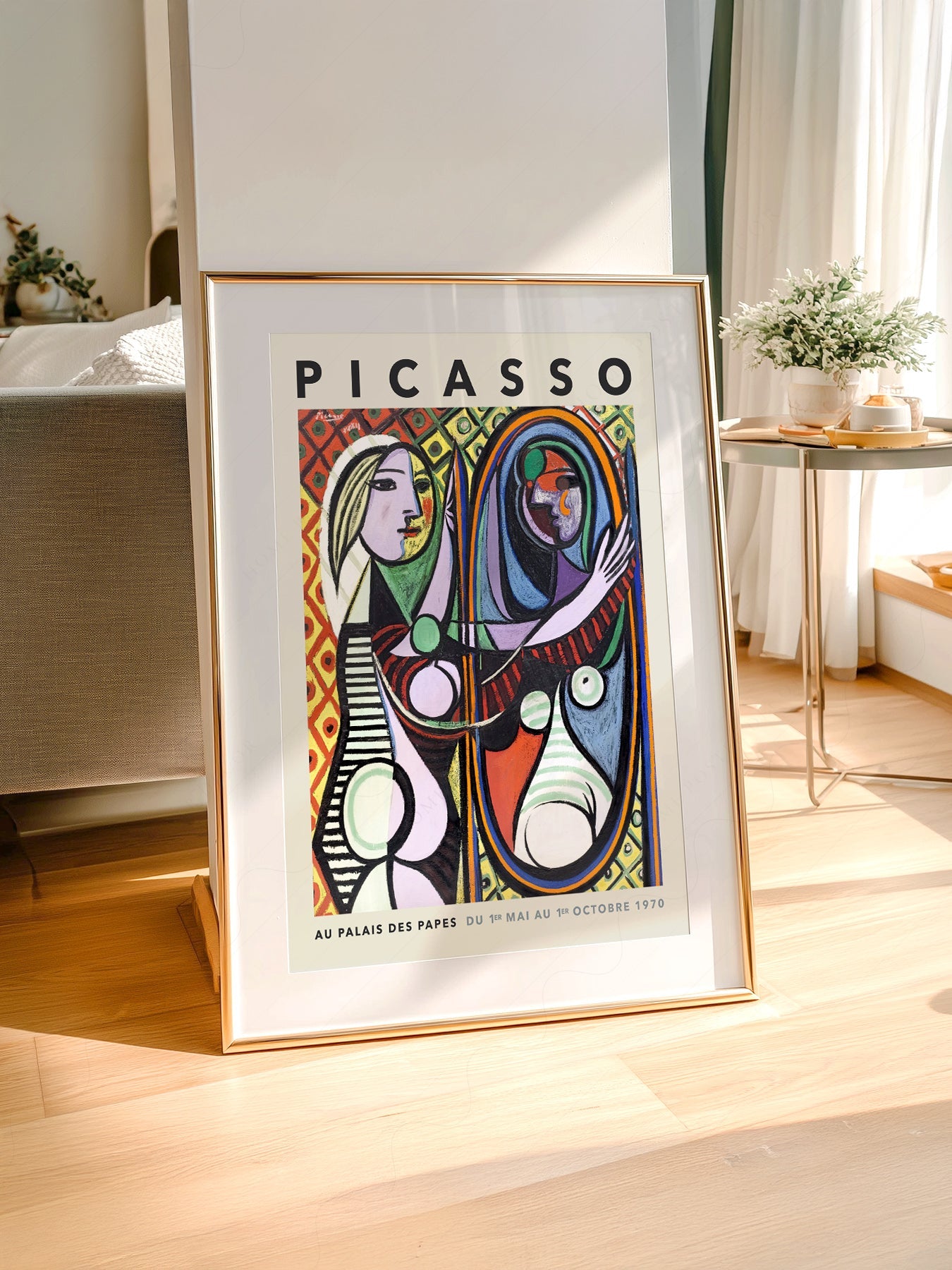 Pablo Picasso Girl Before a Mirror Art Print – Cubist Wall Art Poster