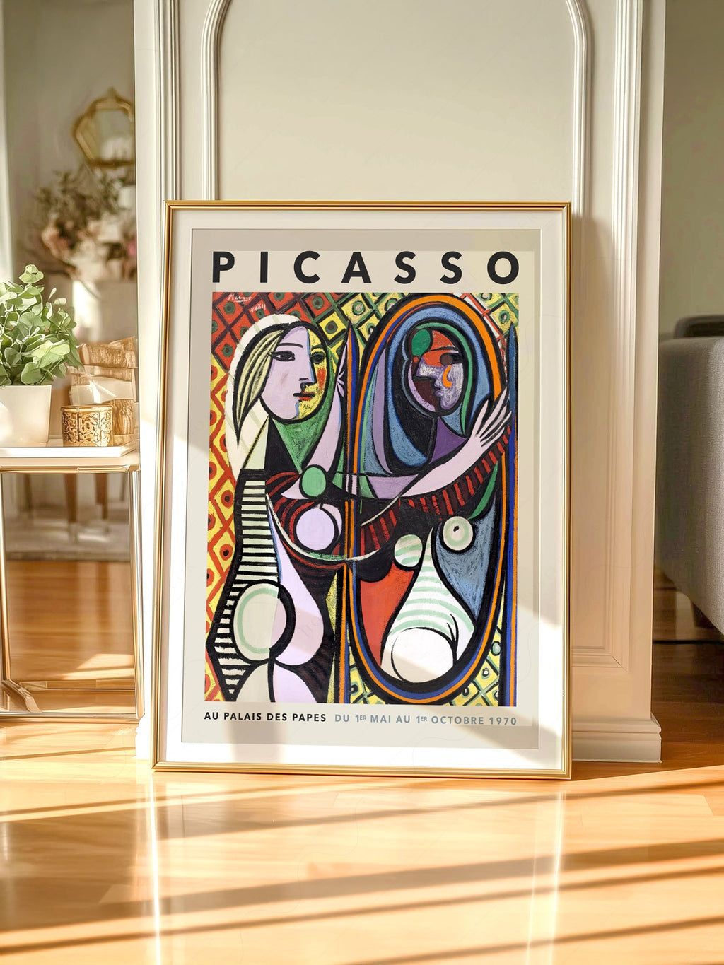 Pablo Picasso Girl Before a Mirror Art Print – Cubist Wall Art Poster