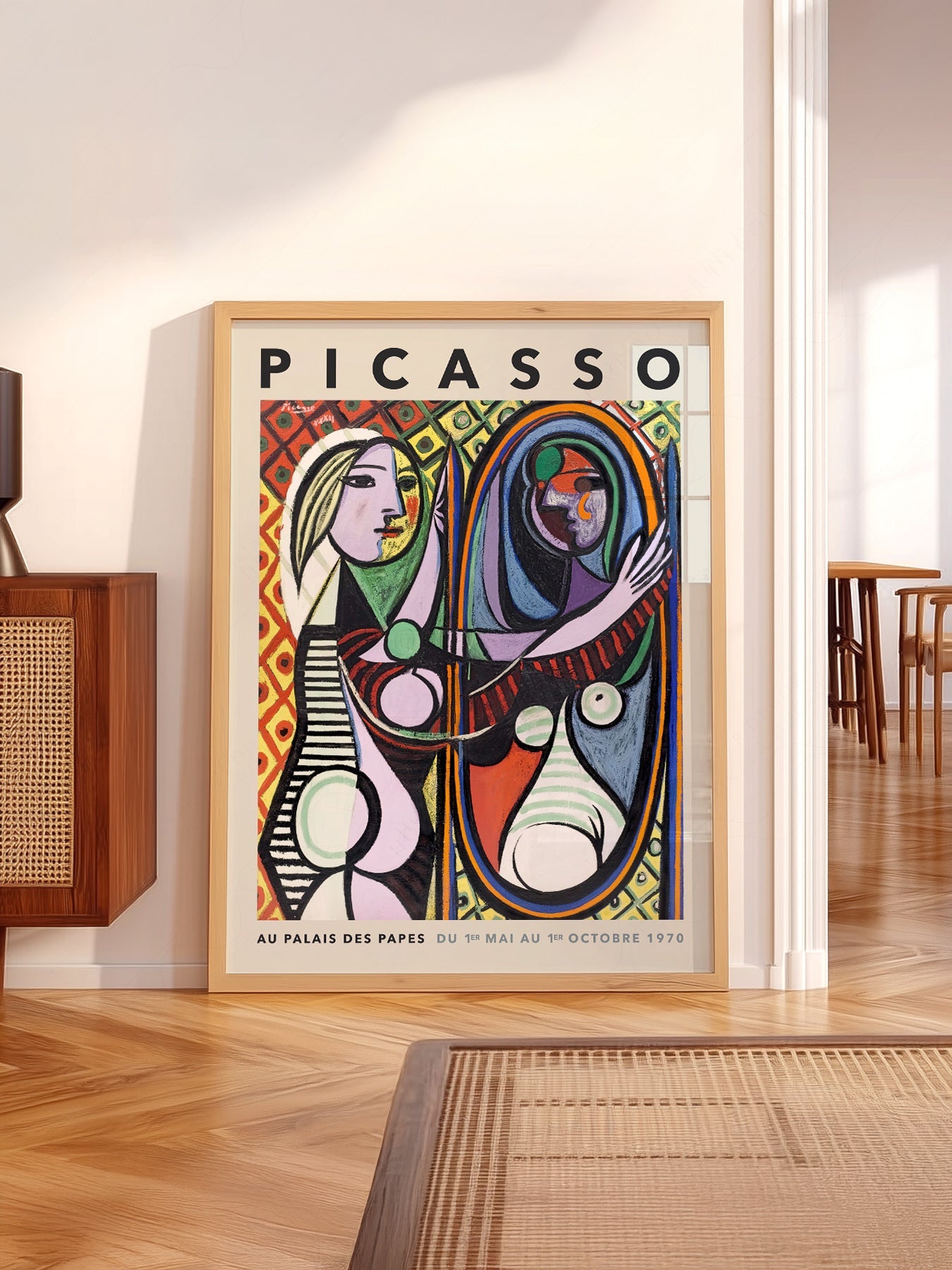 Pablo Picasso Girl Before a Mirror Art Print – Cubist Wall Art Poster