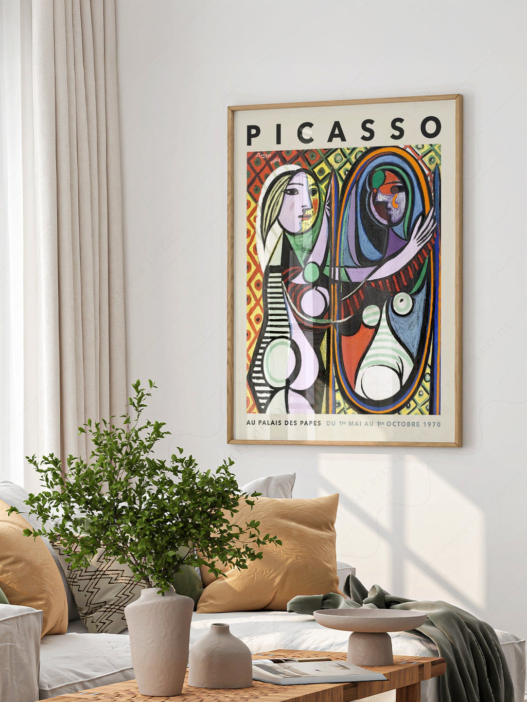 Pablo Picasso Girl Before a Mirror Art Print – Cubist Wall Art Poster