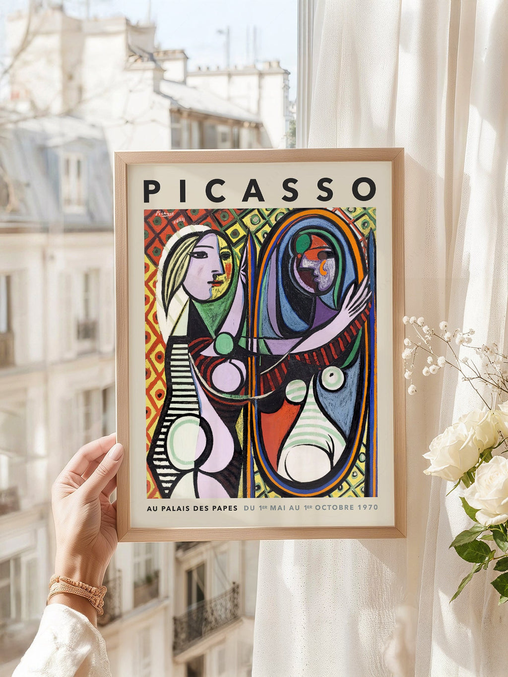 Pablo Picasso Girl Before a Mirror Art Print – Cubist Wall Art Poster