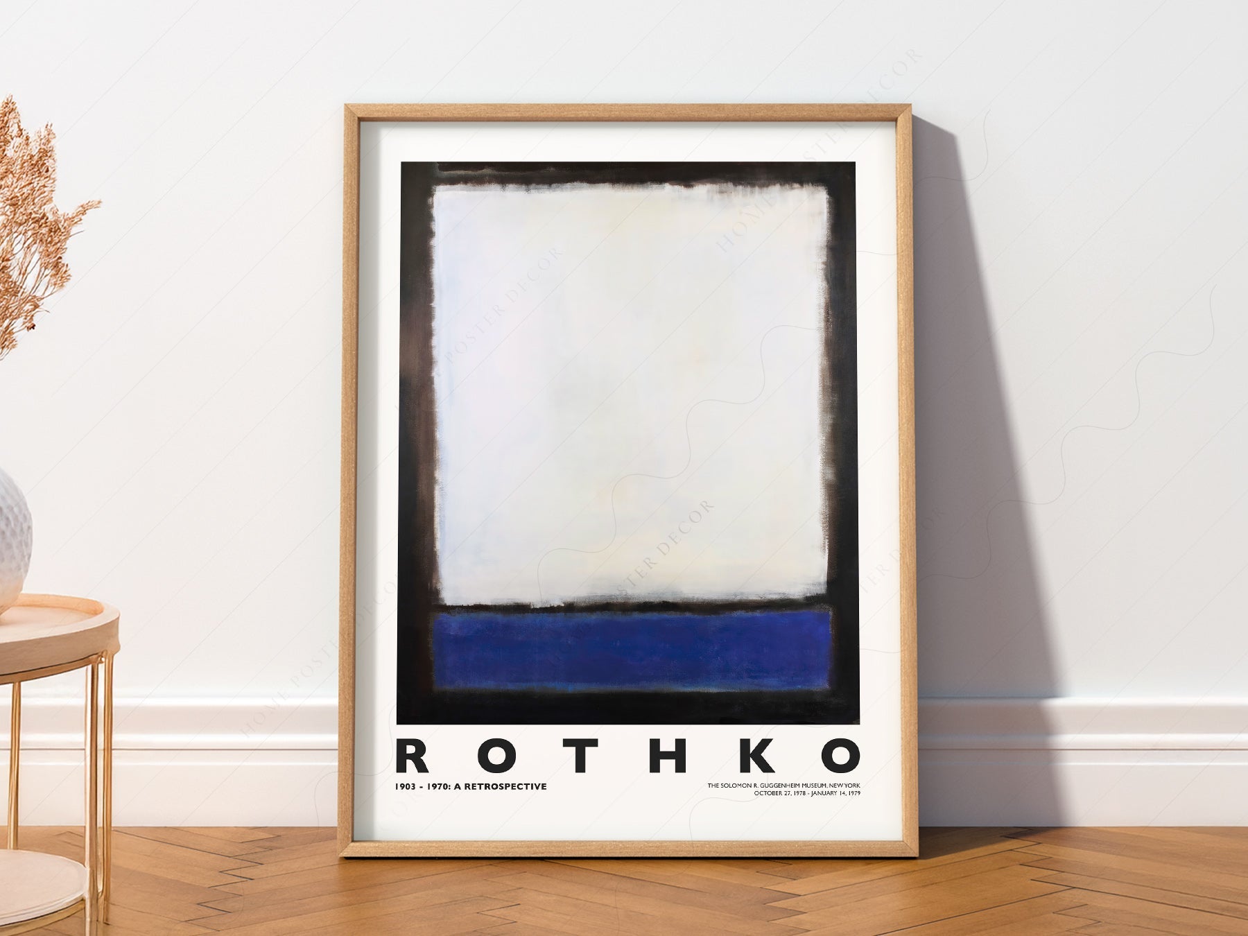 Mark Rothko Untitled Blue and White Art Print – Abstract Expressionist Poster