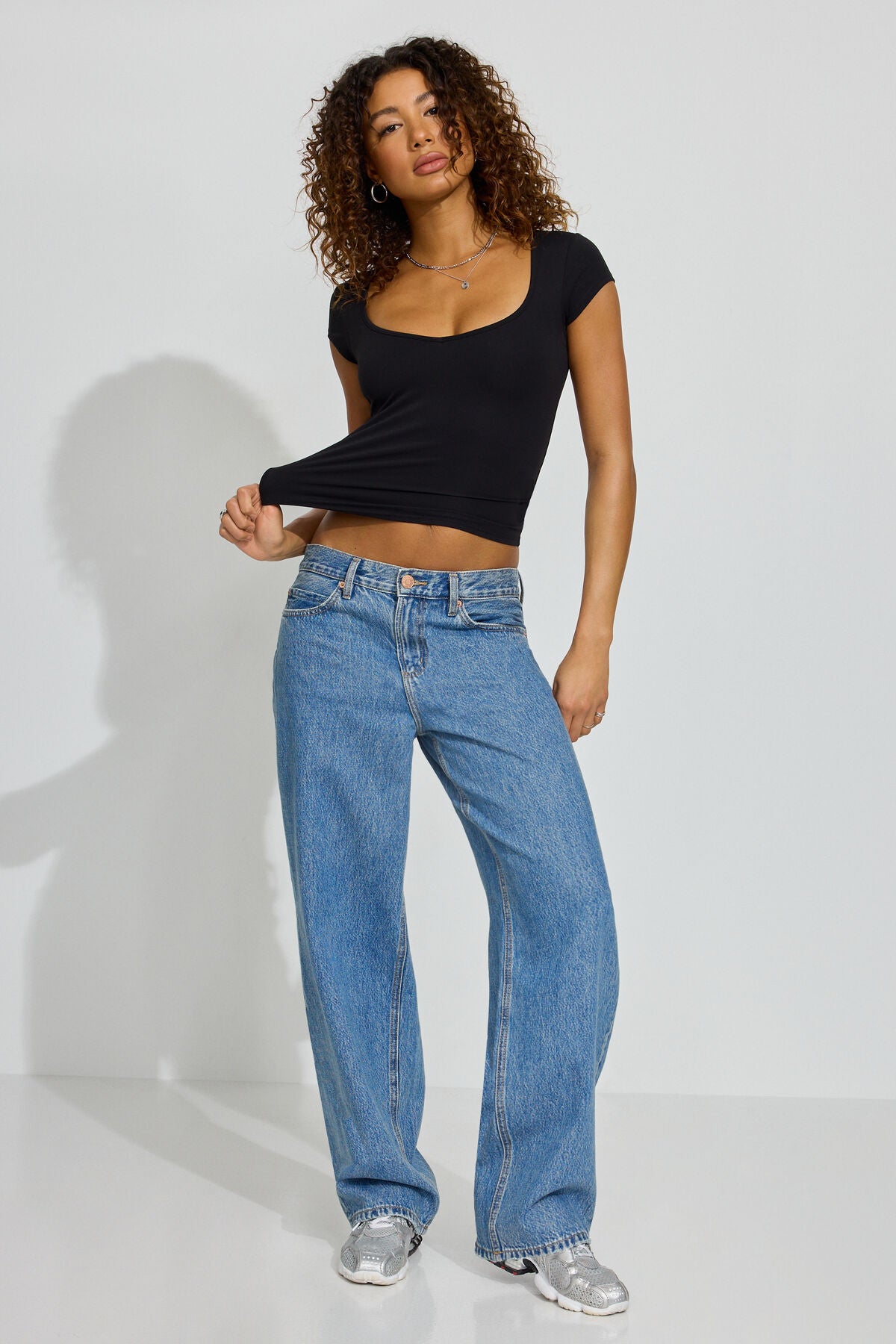 Low Rise Baggy Jeans
