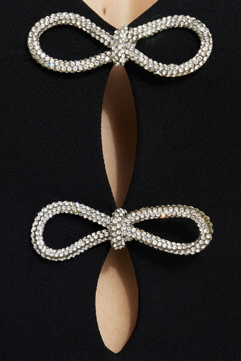 Rhinestone Bow Bodysuit