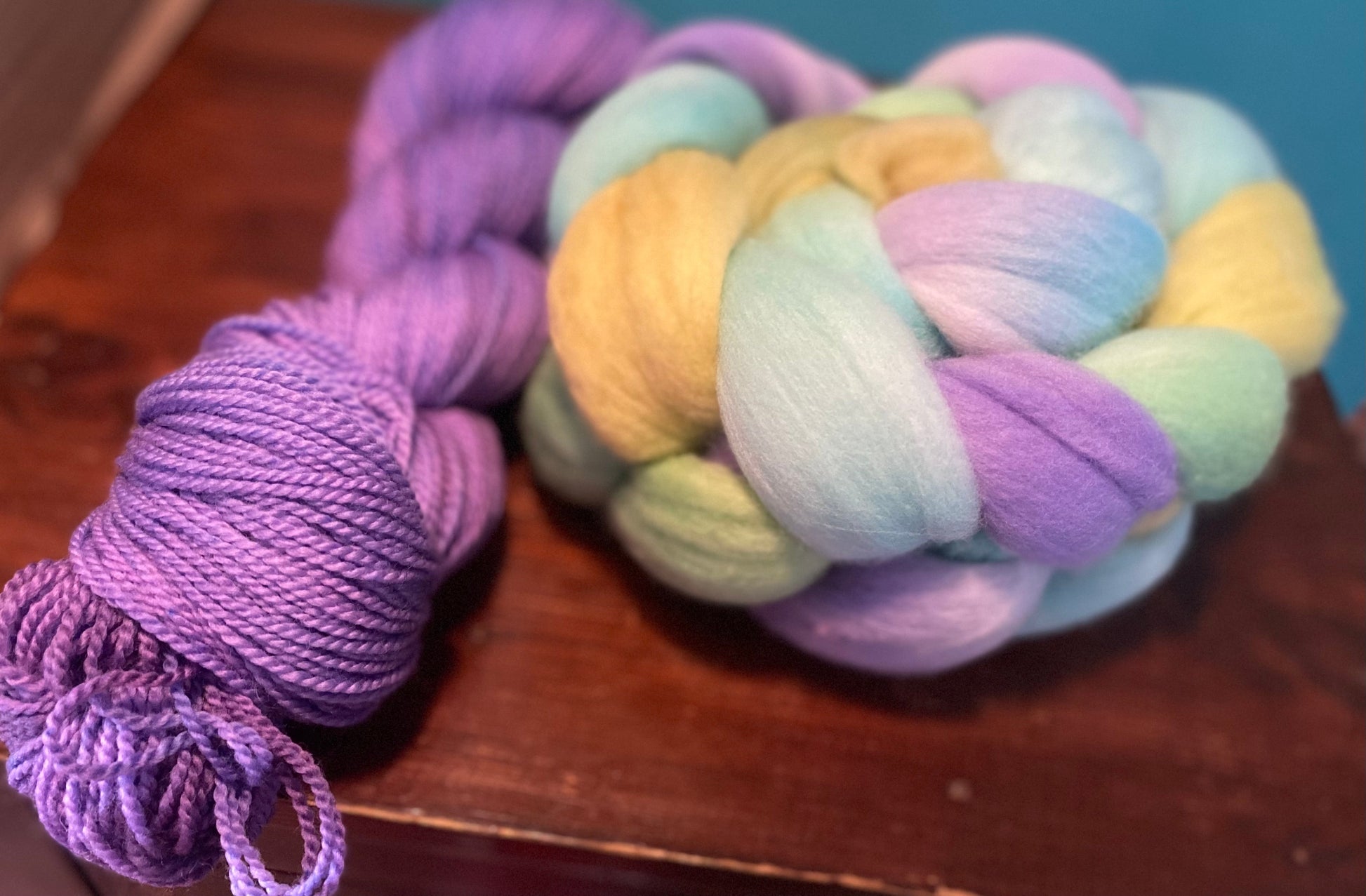 Untreated 19.5 Micron Merino Combed Top  - Easter 2