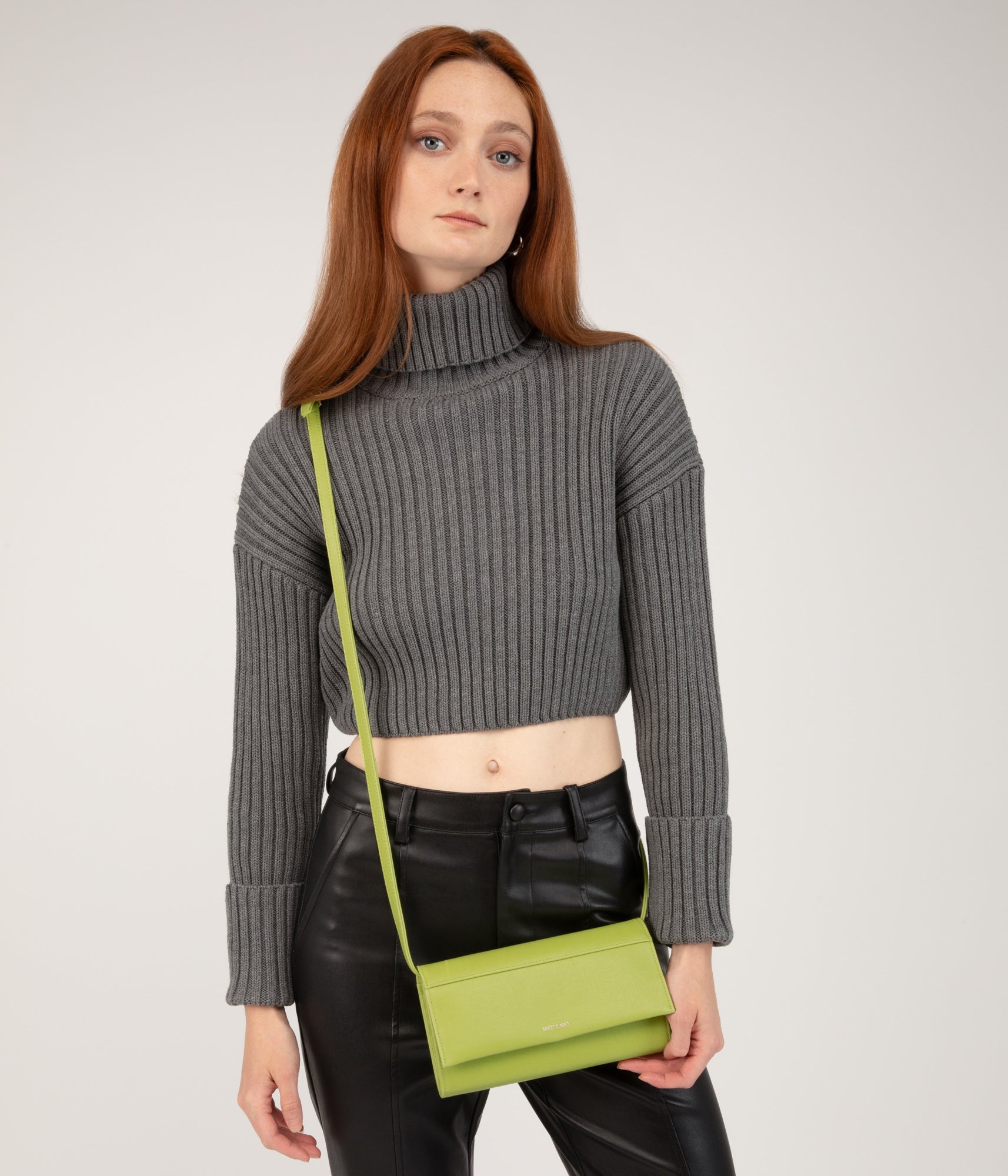 Sac bandoulière portefeuille végétalien LETTE - Vintage