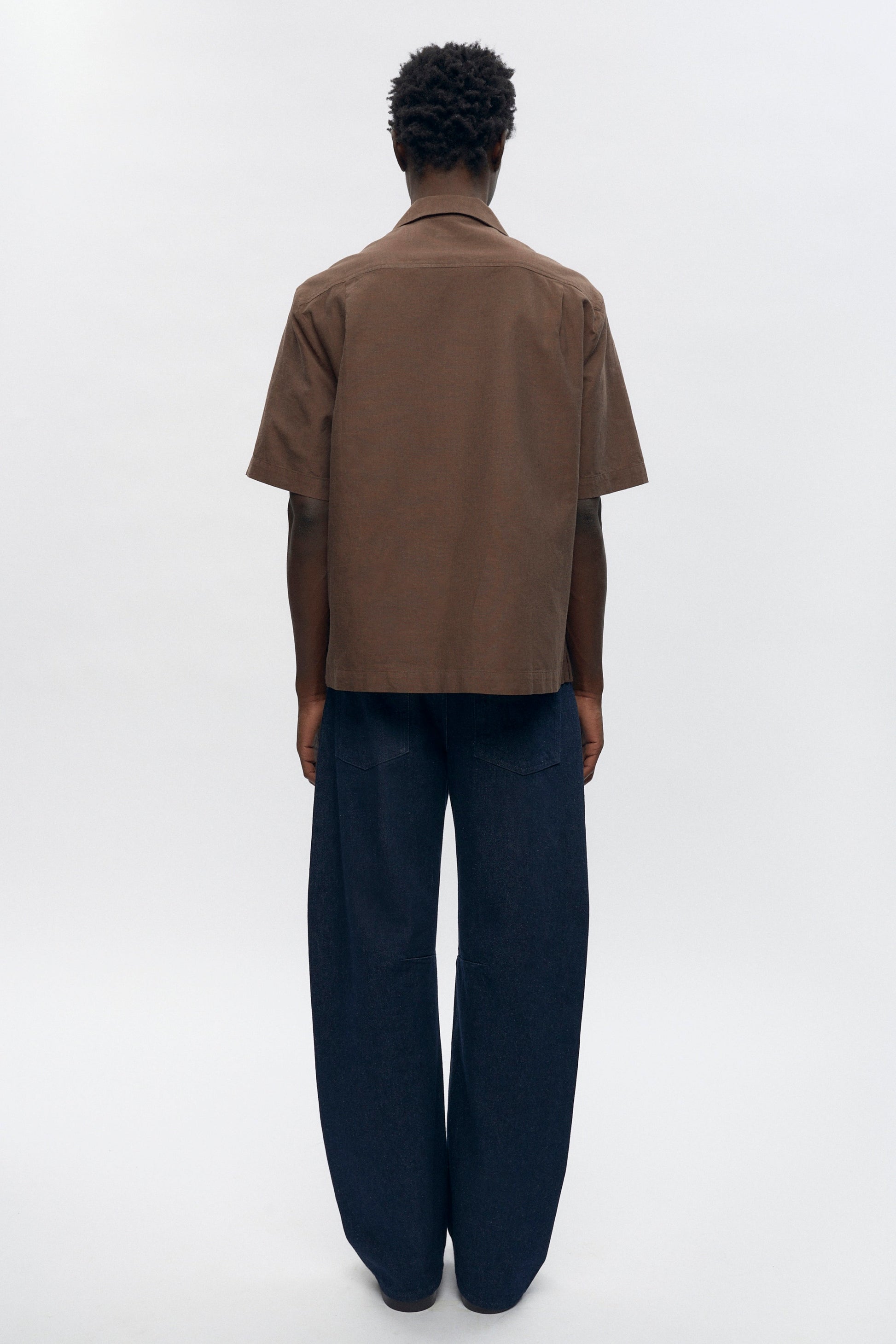 Chemise de camp en lin pour homme