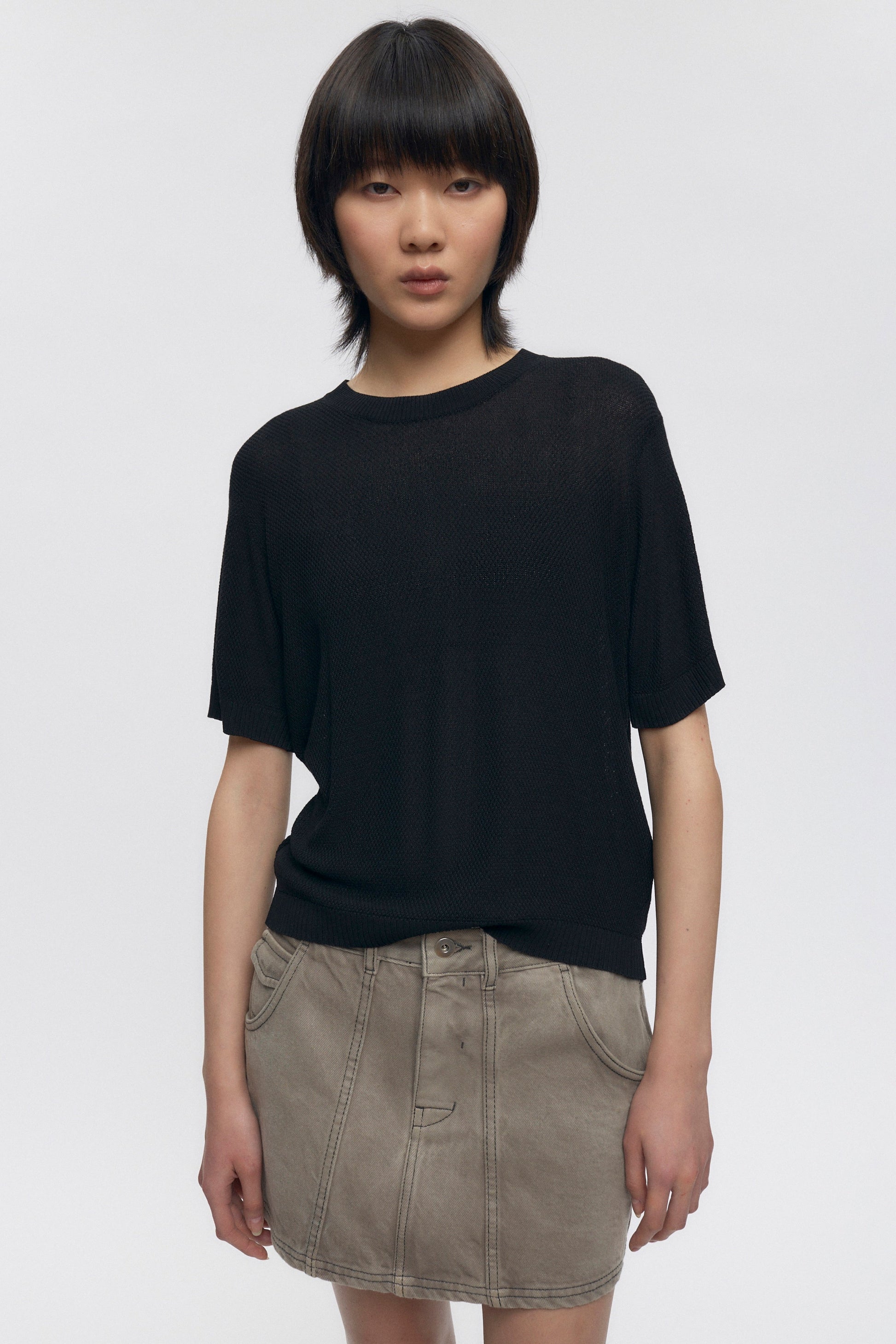 T-shirt en maille pour femme