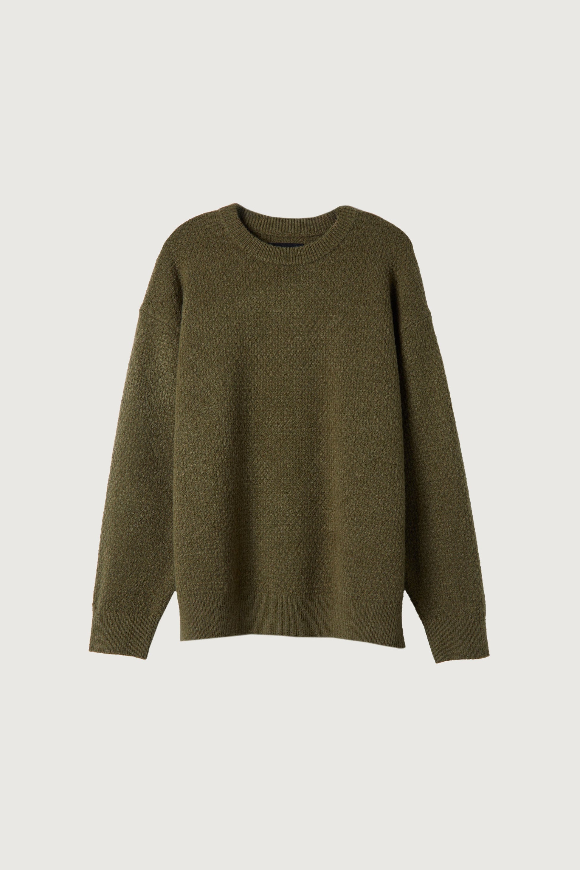 PULL COL ROND TEXTURÉ
