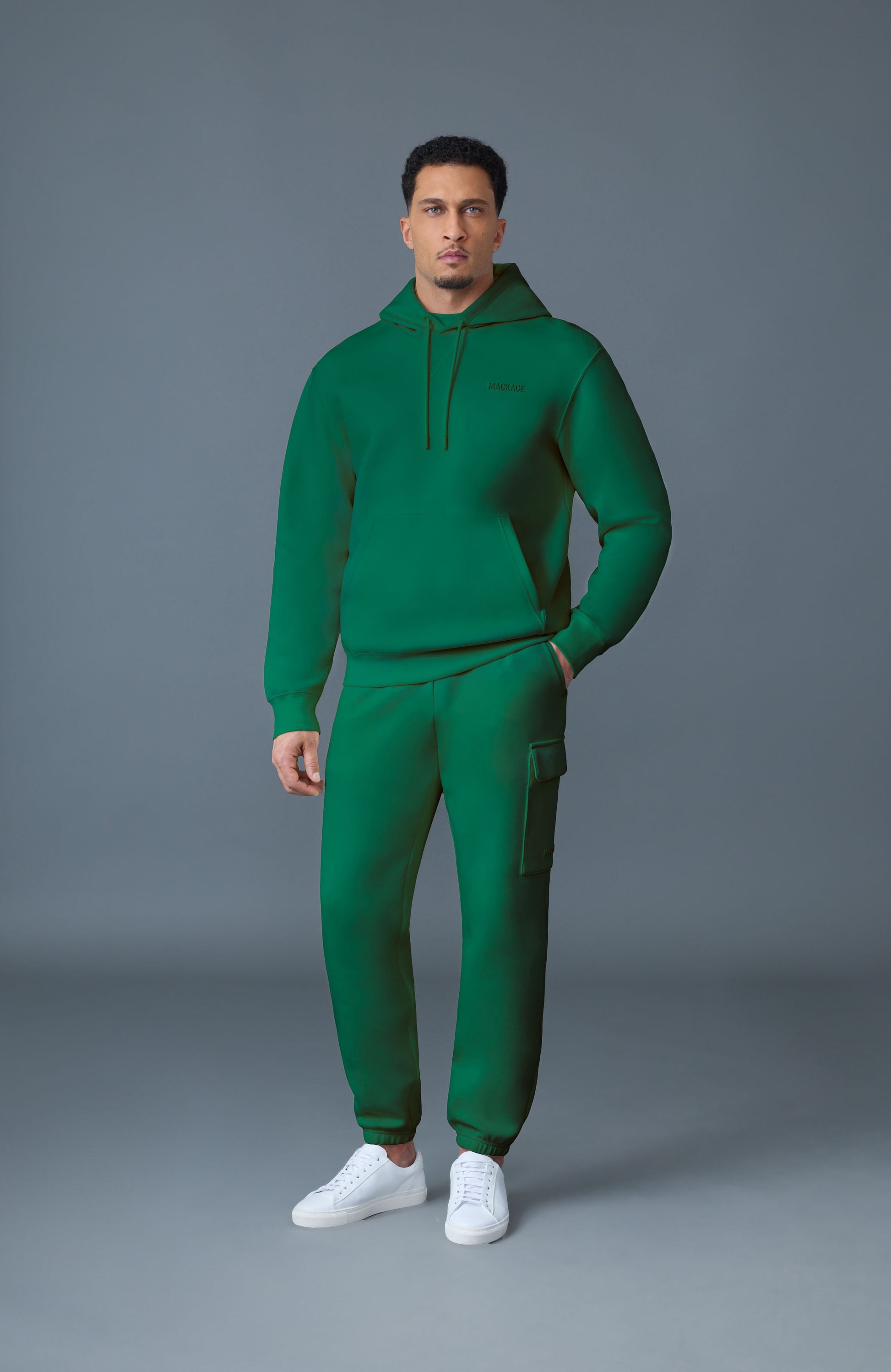 Sweat à capuche KOLTON en jersey double face avec logo