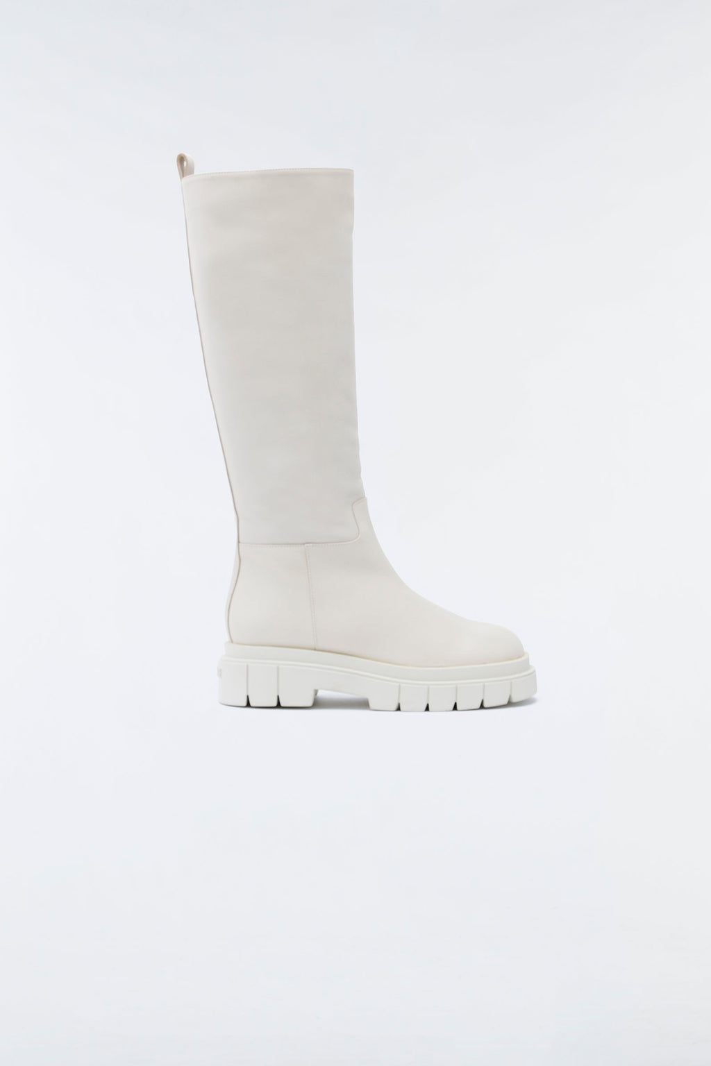 COMMANDER shearling-lined lug sole (R) Leather boot for women